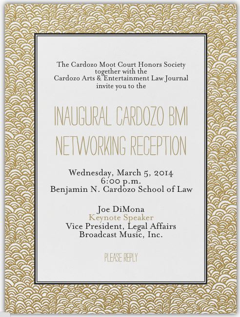 Cardozo BMI Networking Reception-Updated 1-14-14