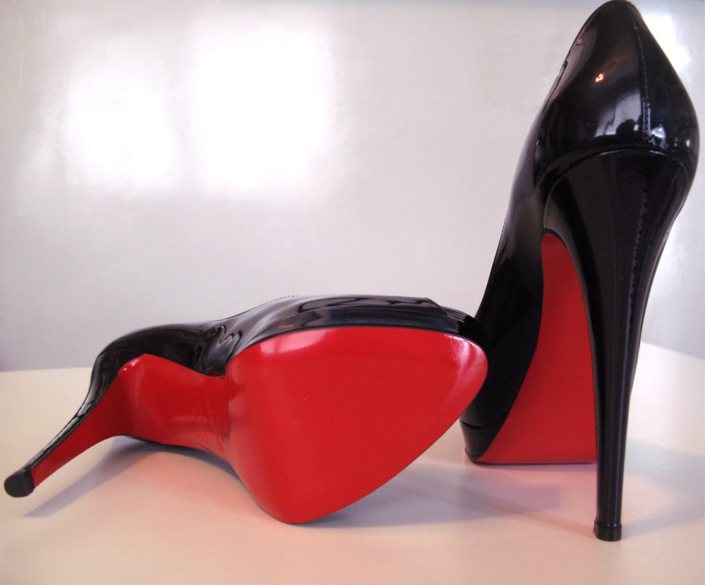 with red sole